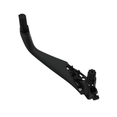 Imagem de Capa de acabamento da maçaneta interna da porta dianteira e traseira esquerda e direita, compatível com BMW Série 5 M5 G30 G31 F90 2017 2018 2019 2020 2021 51417438521(Black Rear Right)