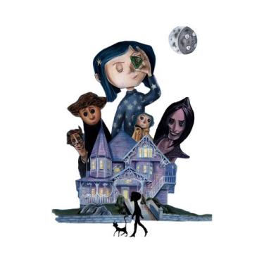 Imagem de Pintura Em Diamante 5D De Halloween, Arte De Coraline E Vincent Van Go