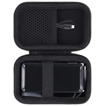 Imagem de khanka Capa rígida de substituição para carregador Anker 3 em 1 Power Bank USB C, carregador portátil de 10.000 mAh 10K, somente capa (preto)