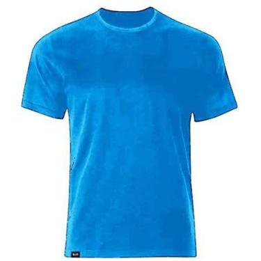 Imagem de Camiseta Básica Masculina de Algodão Fashion  Slim Fitness, Azul royal