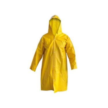 Imagem de Capa De Chuva Pvc Forrada Com Capuz  G 