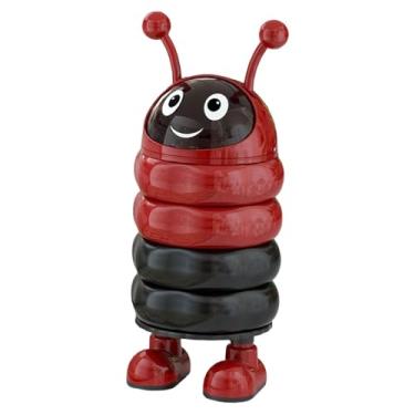 Imagem de Ioensy Lixeira em formato encantador, lixeira decorativa de desenho animado para escritório, cozinha e sala de jantar, Vermelho Preto