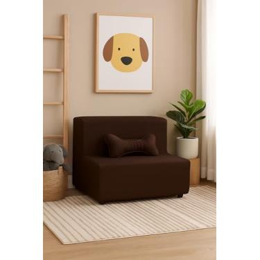 Imagem de Escada Escadinha Pet 2 Degraus Gato e Cachorro Ideal Sofá, Cama Espumada com Osso incluso- Marrom - JRC Móveis