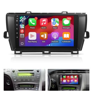 Imagem de Naifay Rádio automotivo Android para Toyota Prius 2010 2011 2012 2013 2014 2015, tela sensível ao toque IPS de 9 polegadas para Prius Stereo com Carplay Android Auto/Bluetooth/Wi-Fi/FM/GPS/SWC/Canbus