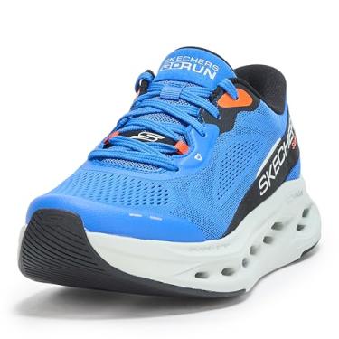 Imagem de Skechers Tênis masculino Max Cushion Glide Step Advert Hands Free Slip-ins, Azul/laranja, 42