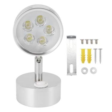 Imagem de Lâmpada LED montada na parede Iluminação brilhante ajustável moderna 90 ° Ângulo descendente Controle de interruptor manual para quarto Sala de estar Corpo de alumínio galvanizado