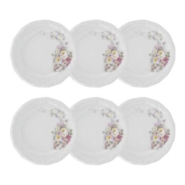 Imagem de Jogo de Pratos de Sobremesa 6 Peças 19cm Eterna Porcelana Schmidt