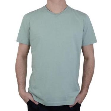 Imagem de Camiseta Masculina Lado Avesso MC Regular Verde Cidra - LH17-Masculino