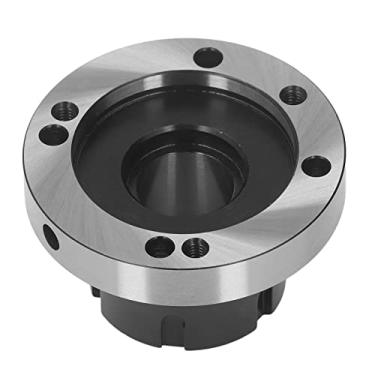 Imagem de WALFRONT Collet Chuck Torno Pinça Chuck Adaptador Aço Carbono 80mm de Diâmetro para Fresadora Cnc Ferramenta de Torneamento