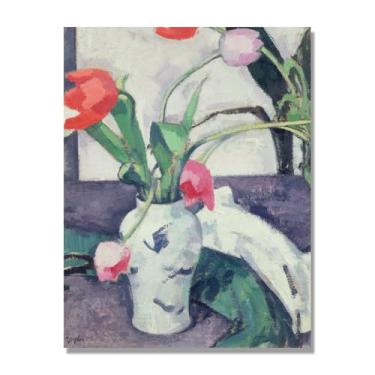 Imagem de NHLDZYH Arte de parede colorida de especiarias e colher de tempero | Decoração de cozinha vintage | Arte moderna para casa e sala de jantar. B110. Tela 30x40cm-11,8x15,7 pol