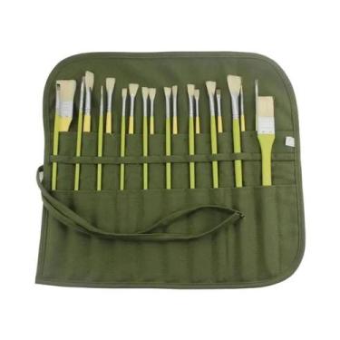 Imagem de Bolsa De Armazenamento Para Pincéis De Pintura Em Lona Com 22 Comparti