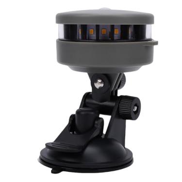 Imagem de Asixxsix Luz de Navegação para Barco, 55LM 2NM Visibilidade Branco Quente IP67 à Prova D'água Luz de âncora LED Com Base de Ventosa de 70 Mm, Luzes de Proa para Caiaques, Canoas