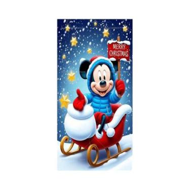 Imagem de Decoração De Porta De Natal Mickey Minnie Mouse Com Boneco De Neve, Ba