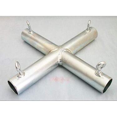 Imagem de 4 Way Flat X Cross 1" Canopy Fitting (FXB) - Fits 1" EMT Pipe That has an Outer Diameter of 1 3/16".