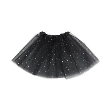 Imagem de Saia Tutu Curta De Tule Com 3 Camadas Para Meninas, Fantasia De Dança 