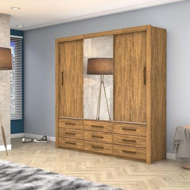 Imagem de Guarda Roupa Anjos Plus 3 Portas 9 Gavetas Carioca Móveis Cinamomo