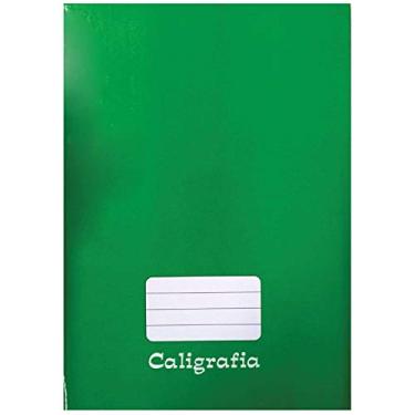 Imagem de Caderno Caligrafia Capa Dura Liso 48 Folhas Brochurao Verde - Pacote com 05 Tamoio, Verde