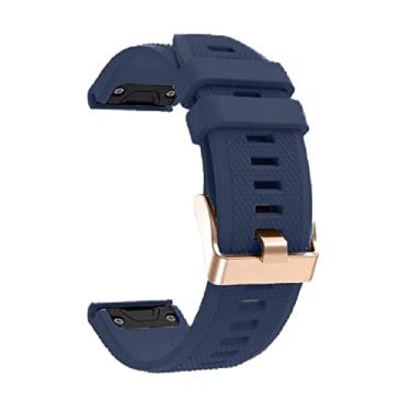 Imagem de QPDRNC 26/22/20mm Pulseira de relógio para Garmin Fenix 6 6S 6X Pro 5 5X 5S Plus 3HR 935 Descent Mk1 D2 Relógio de pulseira de silicone pulseira de ajuste fácil (Cor: E, Tamanho: 20mm Fenix 5S 6S Pro)