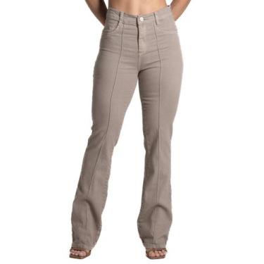 Imagem de Calça Sarja Sawary Boot Cut - 282311 - Bege 42, Bege, 42