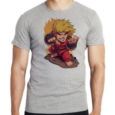 Imagem de Camiseta Ken Street Fighter  Blusa criança infantil juvenil adulto cam