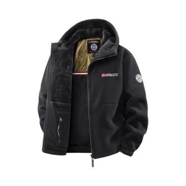 Imagem de Jaqueta Com Capuz Masculina Para Outono E Inverno, Moda Versátil Para 