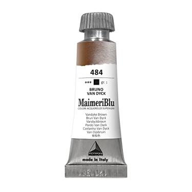 Imagem de MAIMERI BLU Tinta Aquarela Profissional Bisnaga 12ml, Castanho Van Dyck