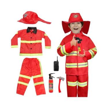 Imagem de Fantasia De Policial Para Crianças, Uniforme De Policial Para Meninos 