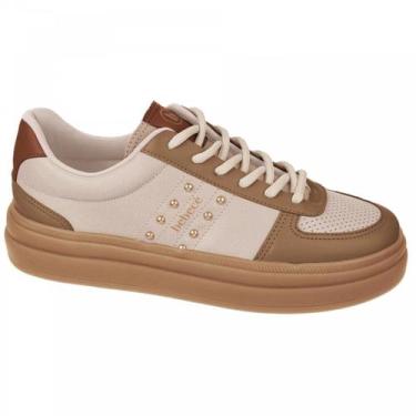 Imagem de Tenis Feminino Bebece T2111-043 Off White, Off white, Bege, 37
