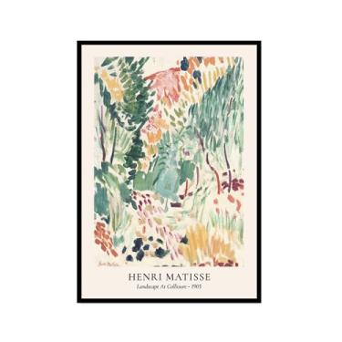 Imagem de Vintage Van Gogh Matisse William Morris Hilma Af Klint Pôsteres de arte de parede Exposição Abstrata Impressões em tela para decoração de sala de estar (SKU5,20.3x30.5 cm = (20x30cm), moldura de foto