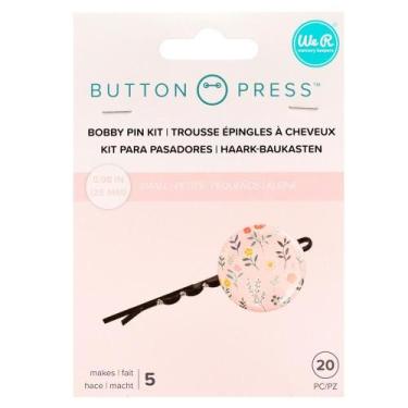Imagem de Suporte para Grampos de Cabelo Personalizados Button Press We R - 20 P
