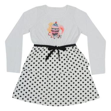 Imagem de Vestido Manga Longa Poá - Big Bless, 4