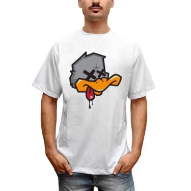 Imagem de Camiseta Masculina Pato Louco Game Over Tumblr - Bella Store, Branco, 