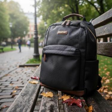 Imagem de Mochila Pavão De Ouro preto impermeável-Feminino