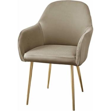 Imagem de Capa elástica para cadeira de jantar com encosto curvo e apoio de braço, ideal para sala de jantar, hotel, penteadeira ou escritório.