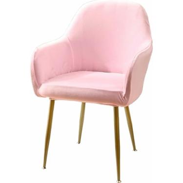 Imagem de Capa protetora para cadeira de jantar com encosto curvo e apoio de braço, elástica, ideal para casa, hotel, escritório e como peça decorativa.