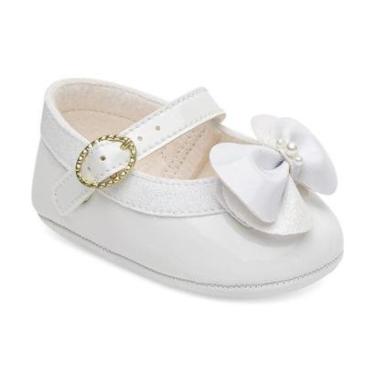 Imagem de Sapatilha Batizado Pimpolho 0110340C Branca-Feminino