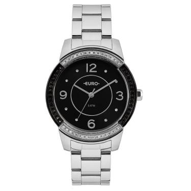 Imagem de Relógio Feminino Euro  Color Mix Glam Prata Eu2036ymp/3p