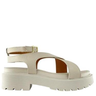 Imagem de Sandália Vizzano Feminina Com Tiras Cruzadas Plataforma-Feminino