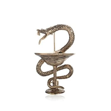 Imagem de Broche criado na moda presente para mulheres meninas broche vintage memorial copo com broche de cobra animal conjunto de alfinetes joias masculinas broches acessórios de roupas