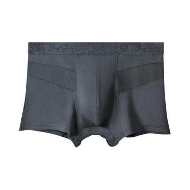 Imagem de Cuecas Boxer Masculinas De Modal E Seda Gelada, Respiráveis, De Malha,