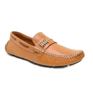 Imagem de Mocassim em Couro Sapato Sapatilha Drive Preto - Le Sportiff, 39, Marr