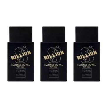 Imagem de Kit 3 billion cassino royal  billion cassino royal perfumes masculino 