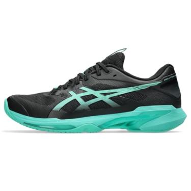 Imagem de ASICS Tênis masculino Solution Speed FF 4, Preto/Verde Aurora, 41