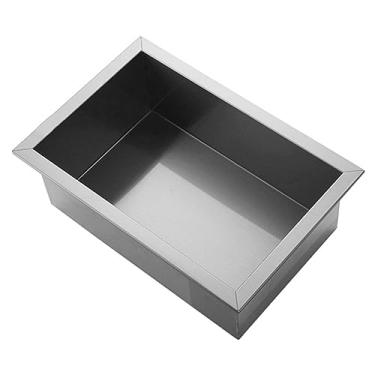 Imagem de Organizador de nicho de chuveiro embutido à prova d'água, prateleira de banheiro de aço inoxidável para xampu e artigos de higiene pessoal, cinza 31,5 x 20 x 12 cm, solução de armazenamento que