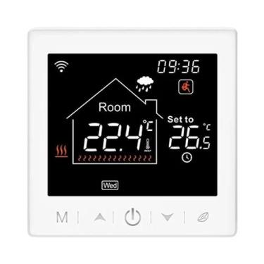 Imagem de Termostato Inteligente WiFi Programável Para Aquecimento De Piso, Cont