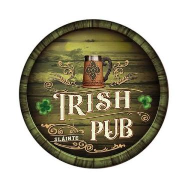 Imagem de Placa Decorativa De Madeira Estilo Retrô Com Trevo Da Sorte Para O Dia