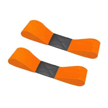 Imagem de YIJU Conjunto de 2 peças de auxiliares de treino de swing de golfe, corretores de postura e movimento para os braços, ideal para iniciantes, Laranja