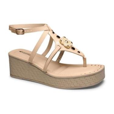 Imagem de Sandalia Feminina Anabela Mississipi Moda Casual Ref: J0122-Feminino