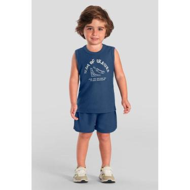 Imagem de Conjunto infantil menino de skate com glitter Brandili