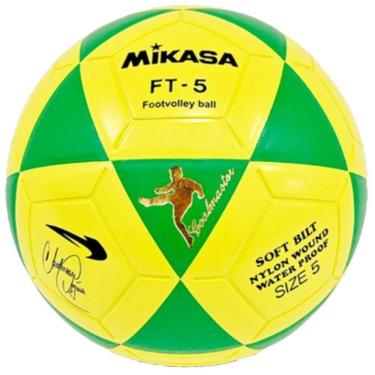 Imagem de Bola De Futevôlei Mikasa Ft-5 Edição Anderson águia Amarelo E Verde Oficial